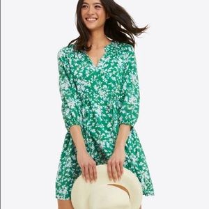 NWT Draper James Kellie Babydoll Dress in Green Shadow XXL